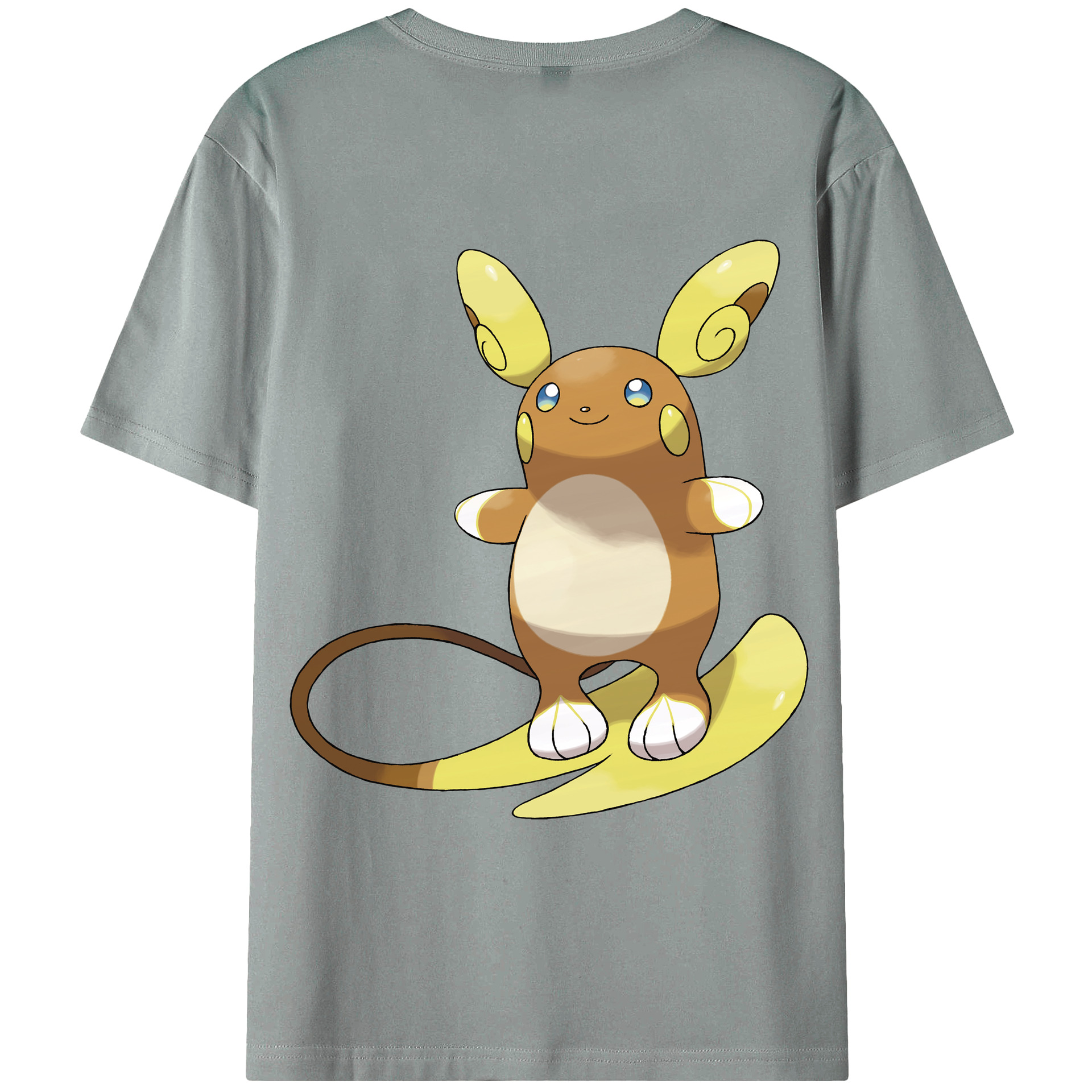 （画像用） ポケットモンスター Pokémon 綿100％ メンズ半袖Tシャツ（バックプリント） 通気性